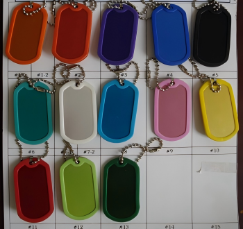 Dog Tag+Rubber Ring+120mm Ballchain