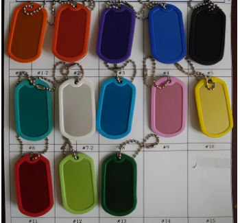 Dog Tag+Rubber Ring+120mm Ballchain