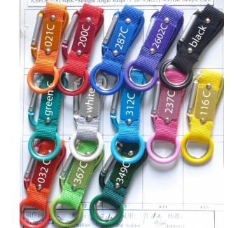 登山钩+铝制商标