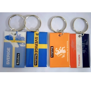 铝制吊牌+Doming标志胶印