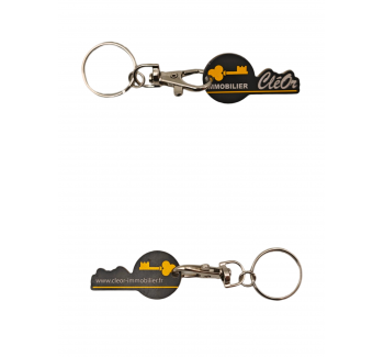 Key-Shaped Aluminum Tag+CMYK Printing