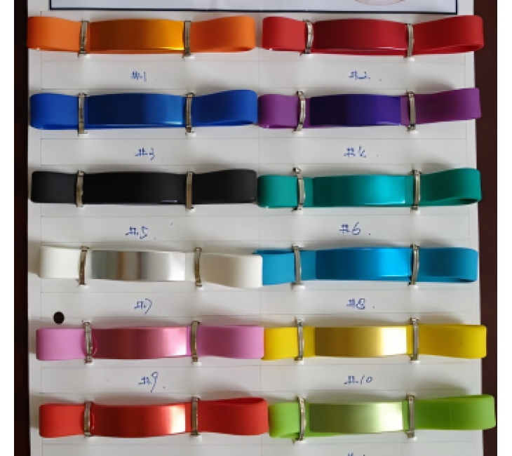 Silicone Wristband+Bridge Aluminum Sheet